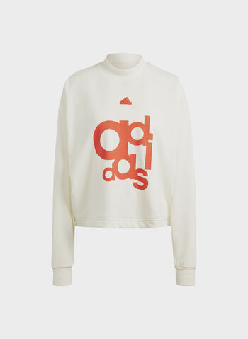 FELPA CREW BRAND LOVE, WHT, small