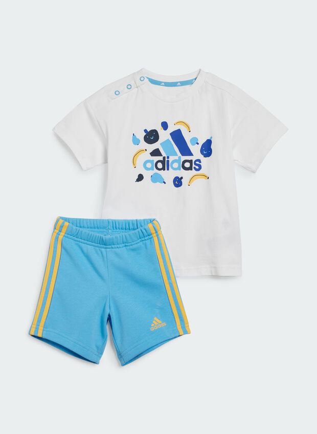 COMPLETINO T-SHIRT+ SHORT ESSENTIALS INFANT, WHTAZZ, large
