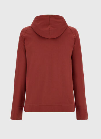 FELPA CON CAPPUCCIO, RFLO55- MATTONE, small