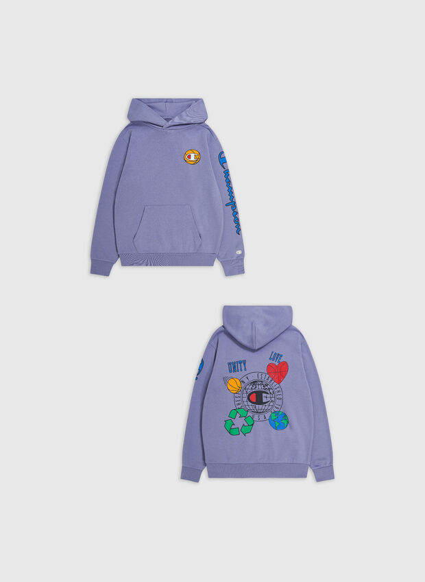 FELPA HOODIE ECO FUTURE ROCHESTER, BS160 GLICINE, large