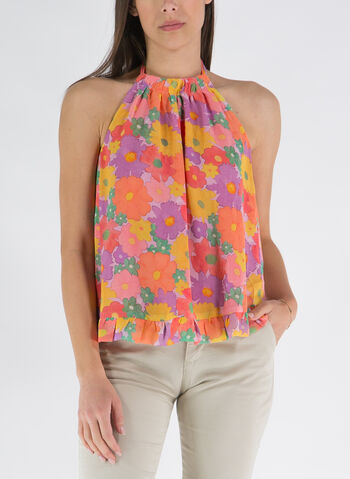 BLUSA SMANICATA FLOWERS, MULTICOLOR, small