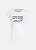 T-SHIRT CON STRASS, 6110WHTSILVER, thumb