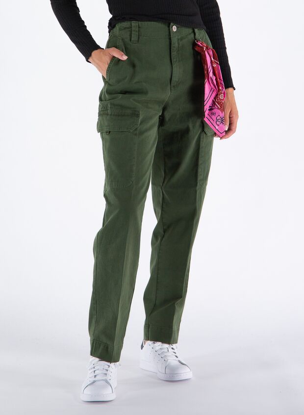 GUESS PANTALONE CARGO CHINO Verde Donna | Sport85