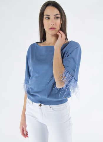 MAGLIA PIUME STRUZZO, G7HC OCEANO, small