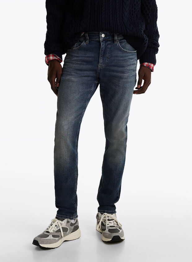 JEANS AUSTIN SLIM STRETCH, 1BK SCURO, large