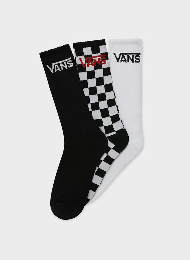 CALZA LOGO 3 PAIA UNISEX, BLKWHT, large