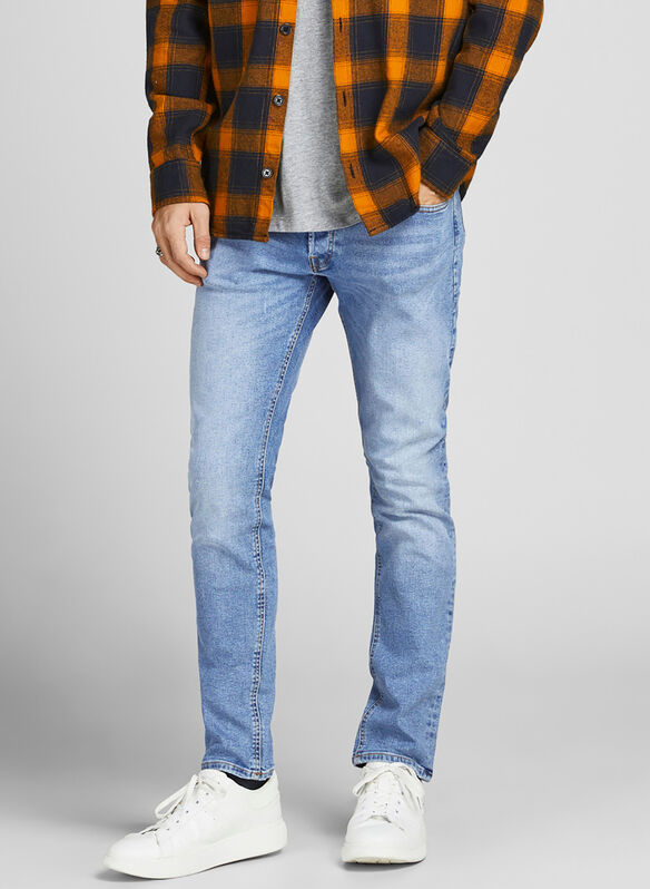 JEANS GLENN ORIGINAL RA 094, BLUE DENIM DENIM CHIARO, medium