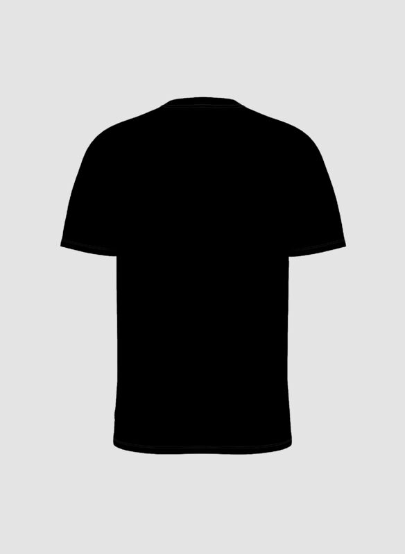 T-SHIRT STAMPA POSTERIORE, JTMU BLK, medium