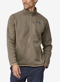 FELPA IN PILE FULL ZIP BETTER SWEATER, GREY, thumb