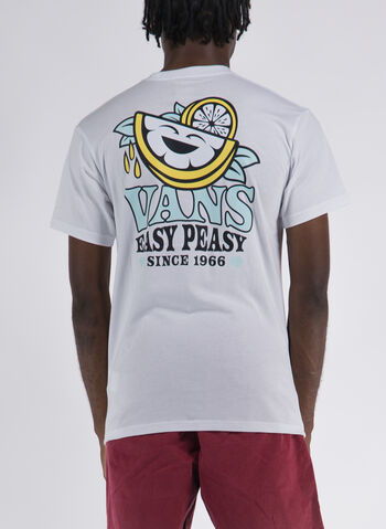 T-SHIRT EASY PEASY, WHT, small