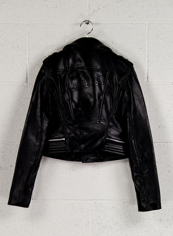 GIUBBOTTO CHIODO ECOPELLE, A996BLK*, small