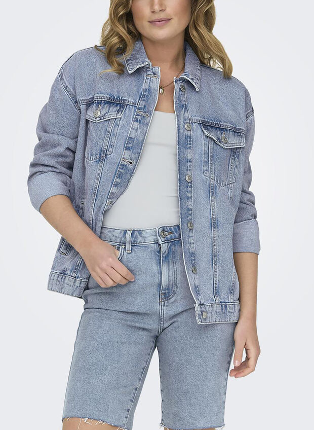 GIACCA IN DENIM OCEAN, LIGHT BLUE DENIM, large