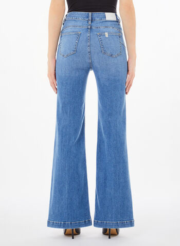 JEANS FLARE BOTTONI, 77121 STONE, small