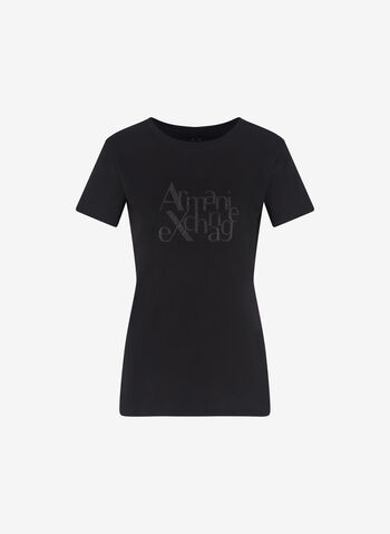 T-SHIRT GLITTER, UC001 BLK, small