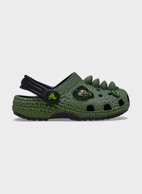 SANDALO SABOT CLASSIC IAM SCARY DINO CLOG BIMBO, BLK, medium