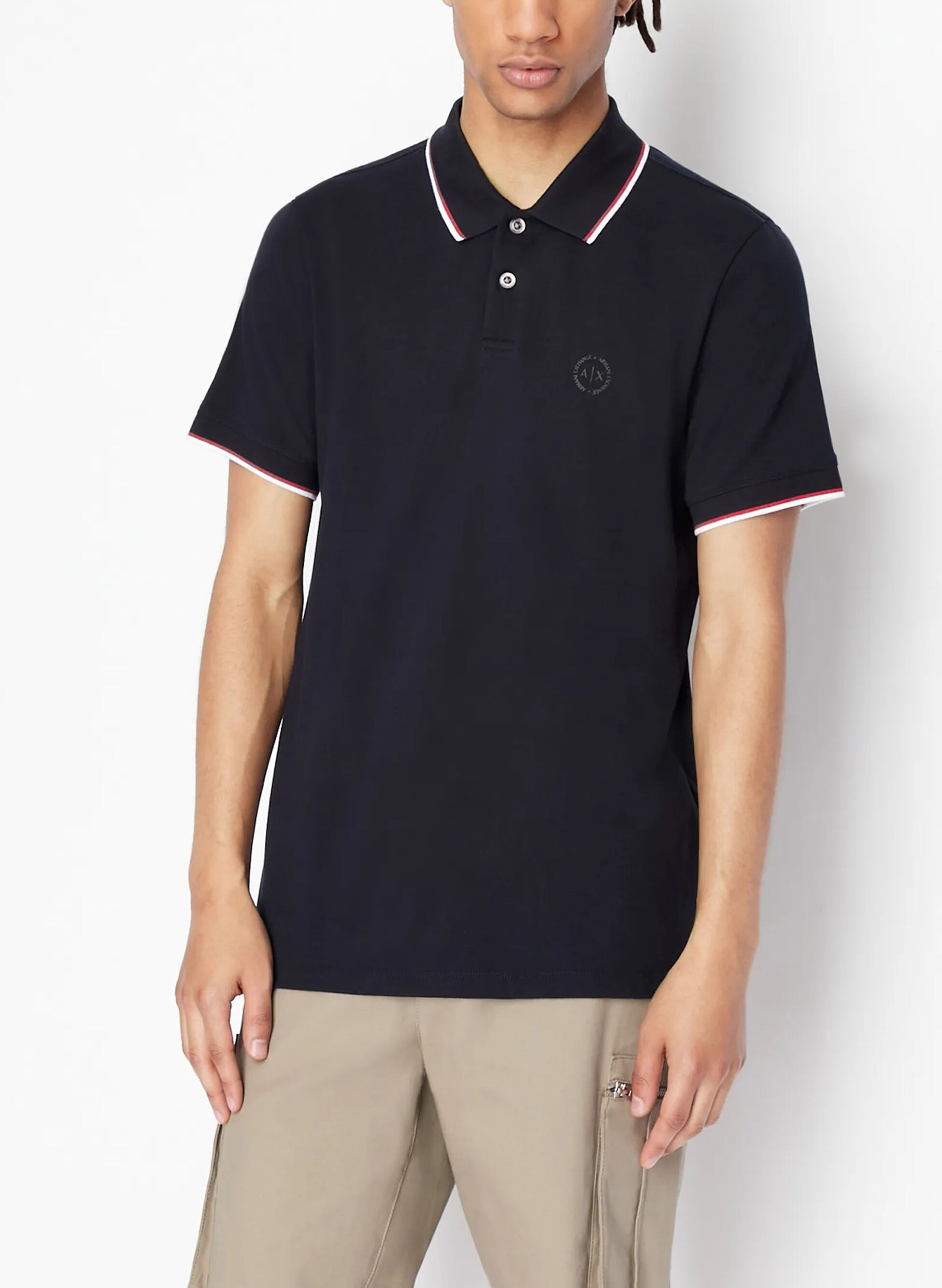 POLO CON PROFILI A CONTRASTO S