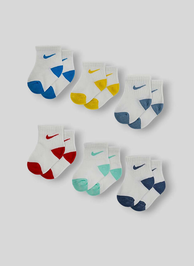 CALZA BASIC ESSENTIAL 6 PAIA INFANT, BLUE MULTICOLOR, large