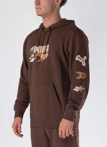 FELPA BRAND LOVE, 65 BROWN, small