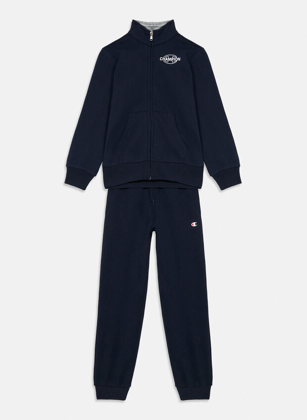 TUTA CON ZIP INTERA INTERNO FELPATO, BS501 NVY, large