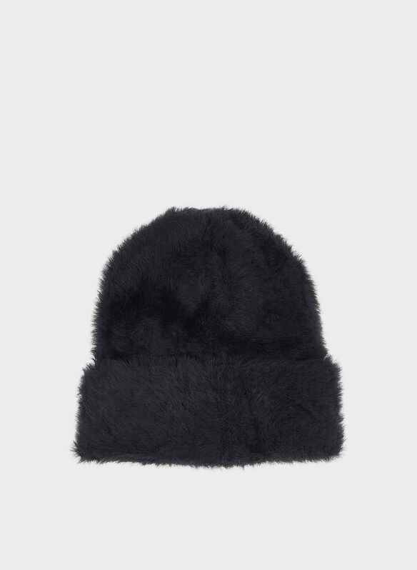 CAPPELLO MAGLIA PELOSO, BLA BLK, medium