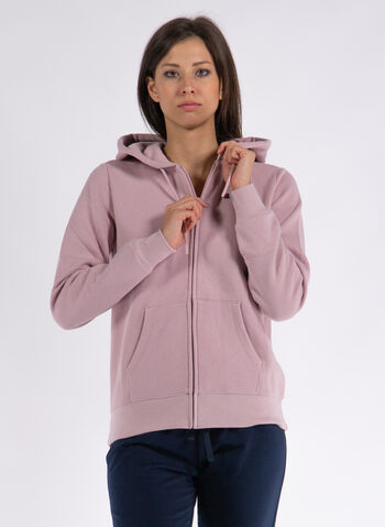 FELPA LULL ZIP CON CAPPUCCIO, , small