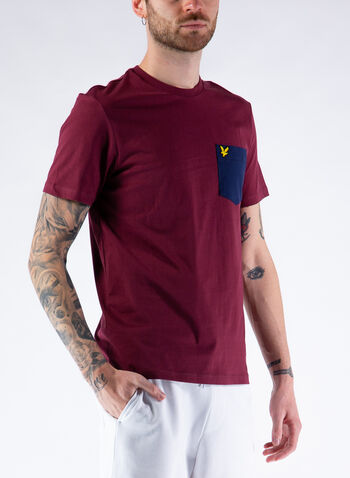 T-SHIRT TASCHINO CONTRASTO, MERLOTNVY, small