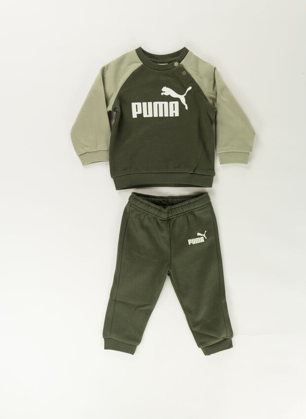 TUTA GIROCOLLO MINICATS ESSENTIALS RAGLAN BIMBO, 70 OLIVE, large