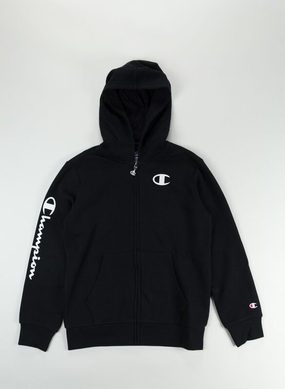 FELPA FULL ZIP RAGAZZO, KK001BLK, medium