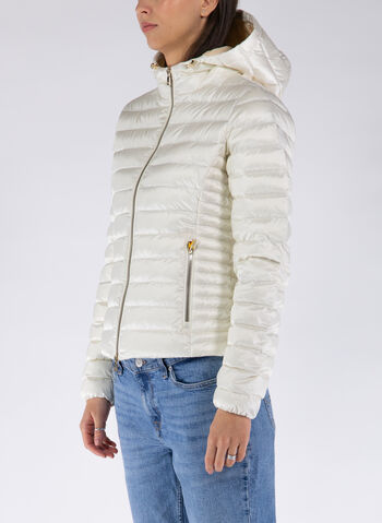 PIUMINO AGHATA CON CAPPUCCIO, 1238XP SNOW WHT, small