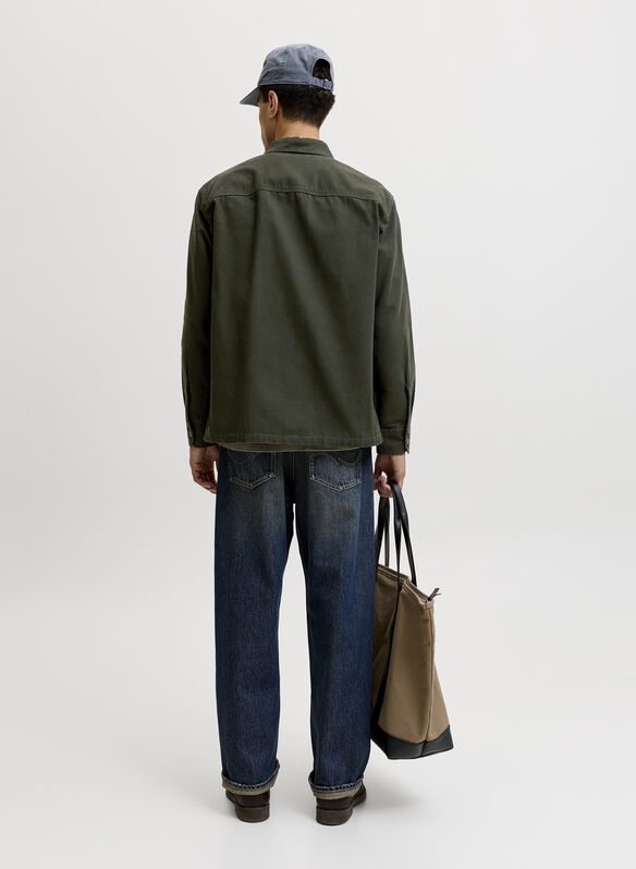 CAMICIA COLTON OVERSHIRT, ROSIN OLIVE, medium