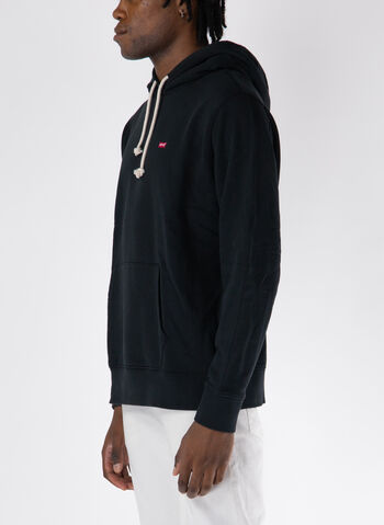 FELPA CAPPUCCIO MICRO LOGO, 0001 BLK, small