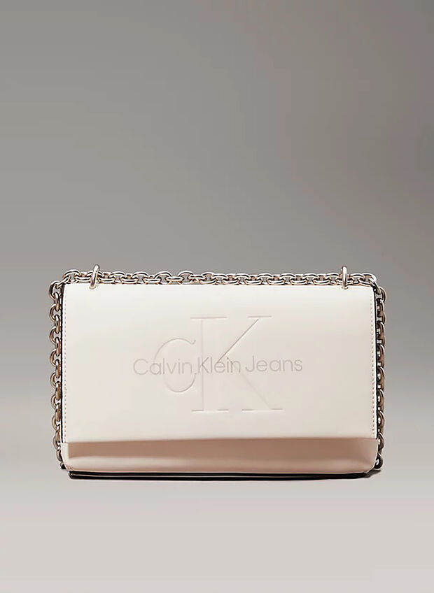 BORSA  FLAT CON LOGO, PBF BEIGE, large