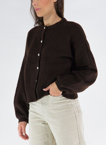 CARDIGAN ISABELLA, HOT FUDGE, small