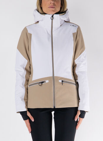 GIACCA SCI STRETCH INSERTO VELLUTO, A001 WHTBEIGE, small
