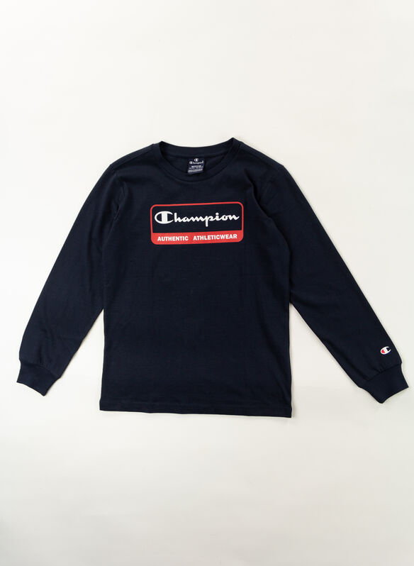 T-SHIRT CON LOGO GRAPHIC SHOP RAGAZZO, BS501 NVY, medium