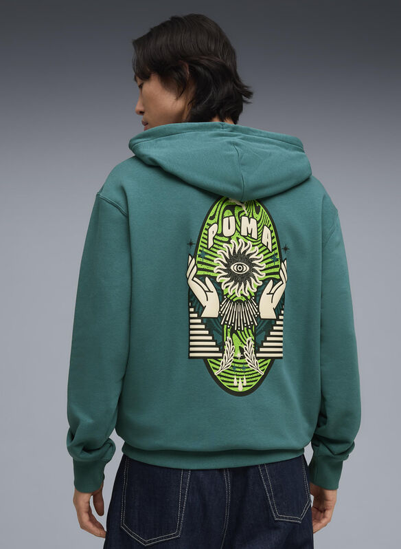 FELPA SUNSET DRIVE HOODIE, 41 EMERALD ICE, medium