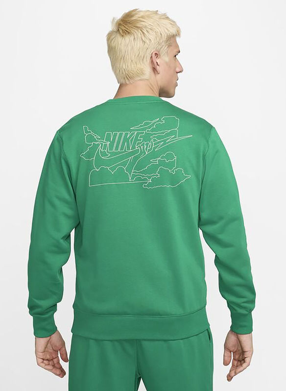 FELPA GIROCOLLO CLUB BOLT, 365 GREEN, medium