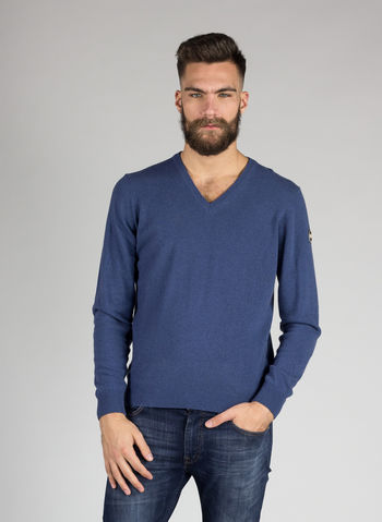 MAGLIONE UOMO COLLO A V IN LANA, 253AVIO, small