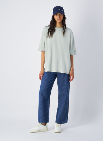T-SHIRT ICON TONAL OVERSIZE, GS129 SALVIA, small