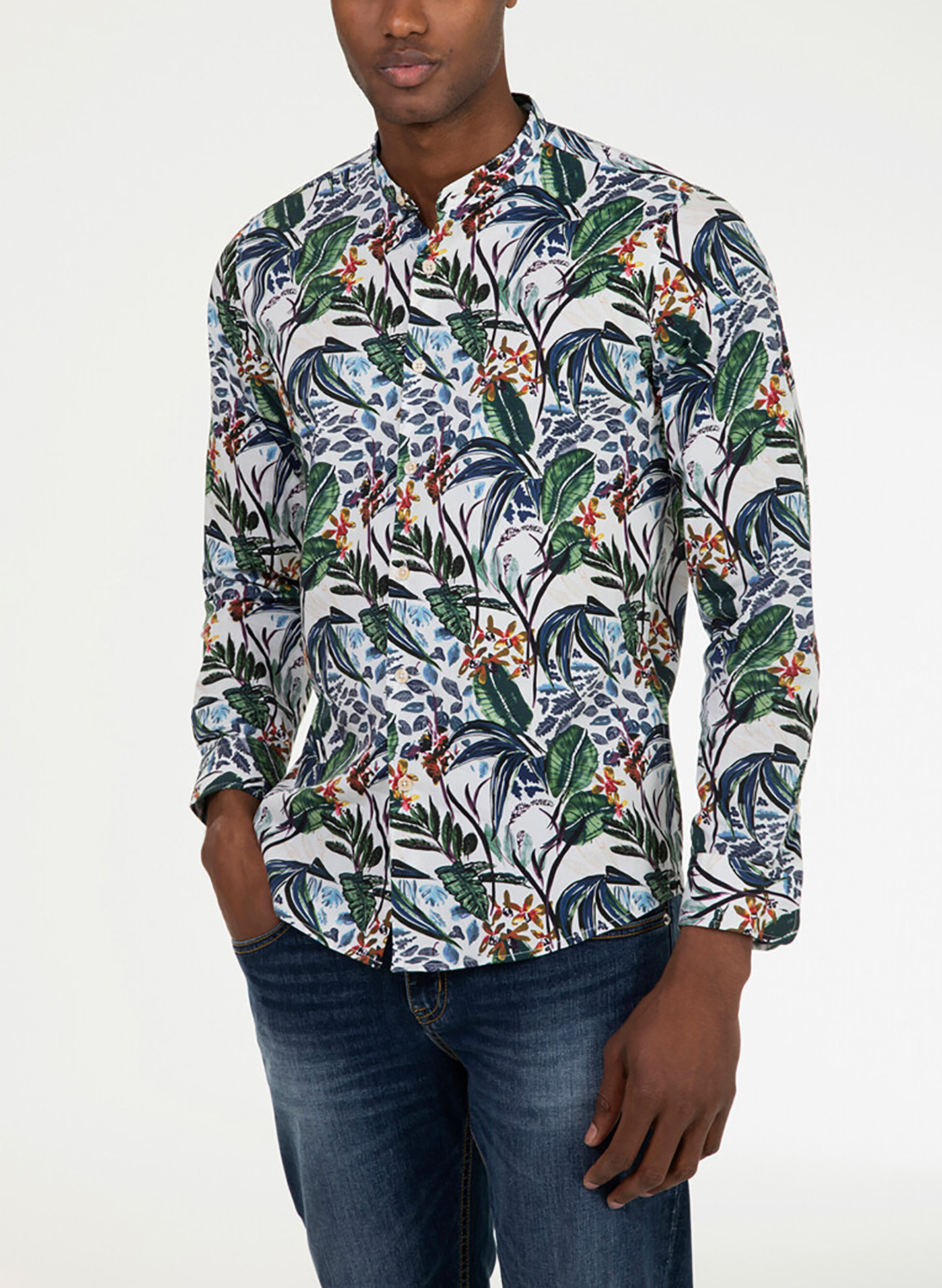 MARKUP Camicia coreana popeline M