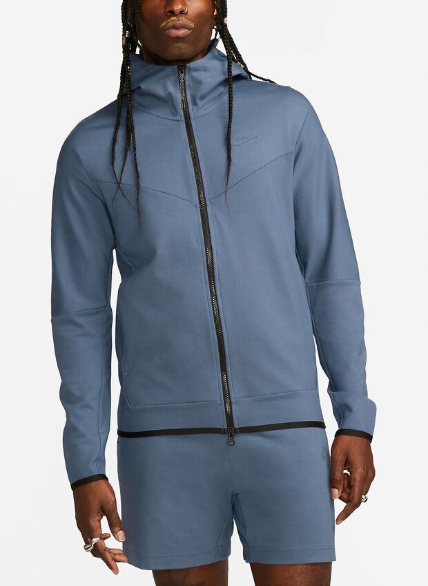 FELPA TECH FULL ZIP, 491 BLUE, large