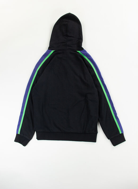 FELPA CON CAPPUCCIO RAGAZZO, KK001 BLK, medium