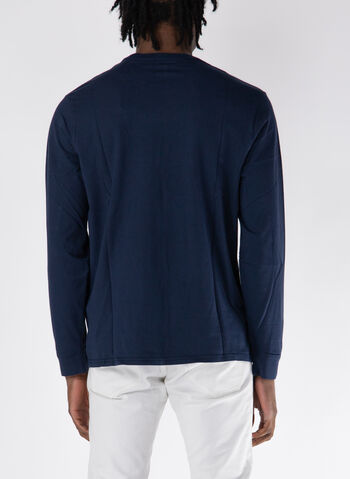 T-SHIRT LONG SLEEVE MICRO LOGO, 0001 NVY, small