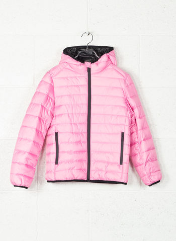 GIUBBOTTO NY LOGO POSTERIORE RAGAZZA, ROSANERO, small