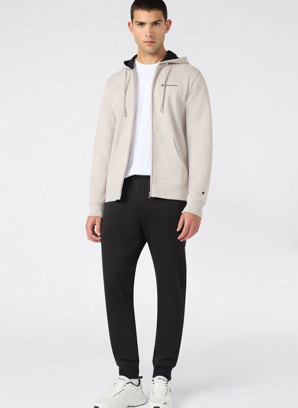 TUTA FULL ZIP MICRO LOGO, ES084 BEIGEBLK, medium