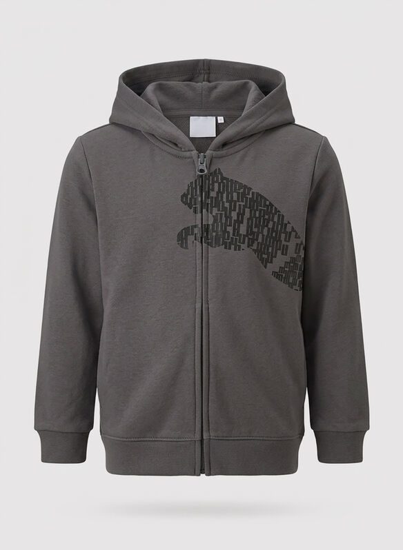 FELPA BTS FULL ZIP RAGAZZO, 34 MOODY GRAY, medium
