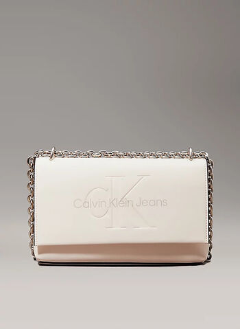 BORSA  FLAT CON LOGO, PBF BEIGE, small