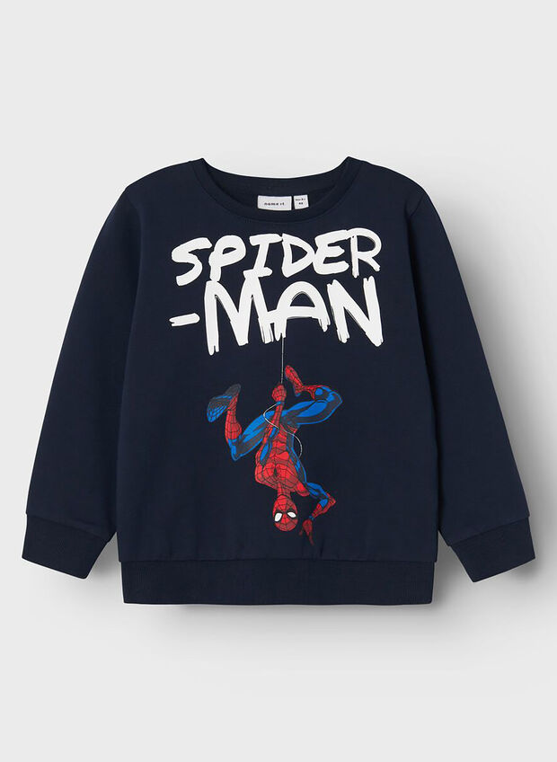 FELPA MATIAS SPIDER BAMBINO, DARK SAPPHIRE, large