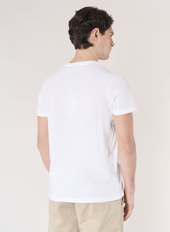 T-SHIRT MICK MICRO LOGO, 100 WHT, medium