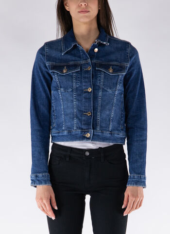 GIACCA IN JEANS INSERTO ANIMALIER, ETSH DENIM, small